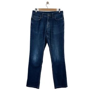 Toad&Co Mens The Rover Organic Cotton Straight Leg‎ Jeans Dark Wash Indigo 30x32